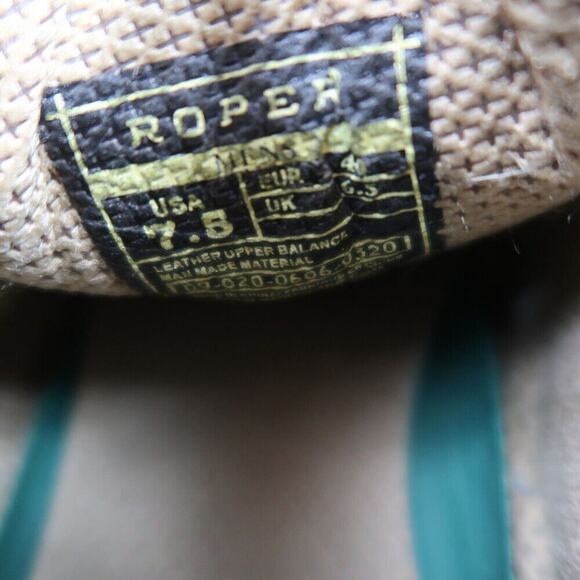 Roper Shoes Mens 7.5 Boots Leather Casual Gum Sticker Moc Toe Comfort Western main image 12